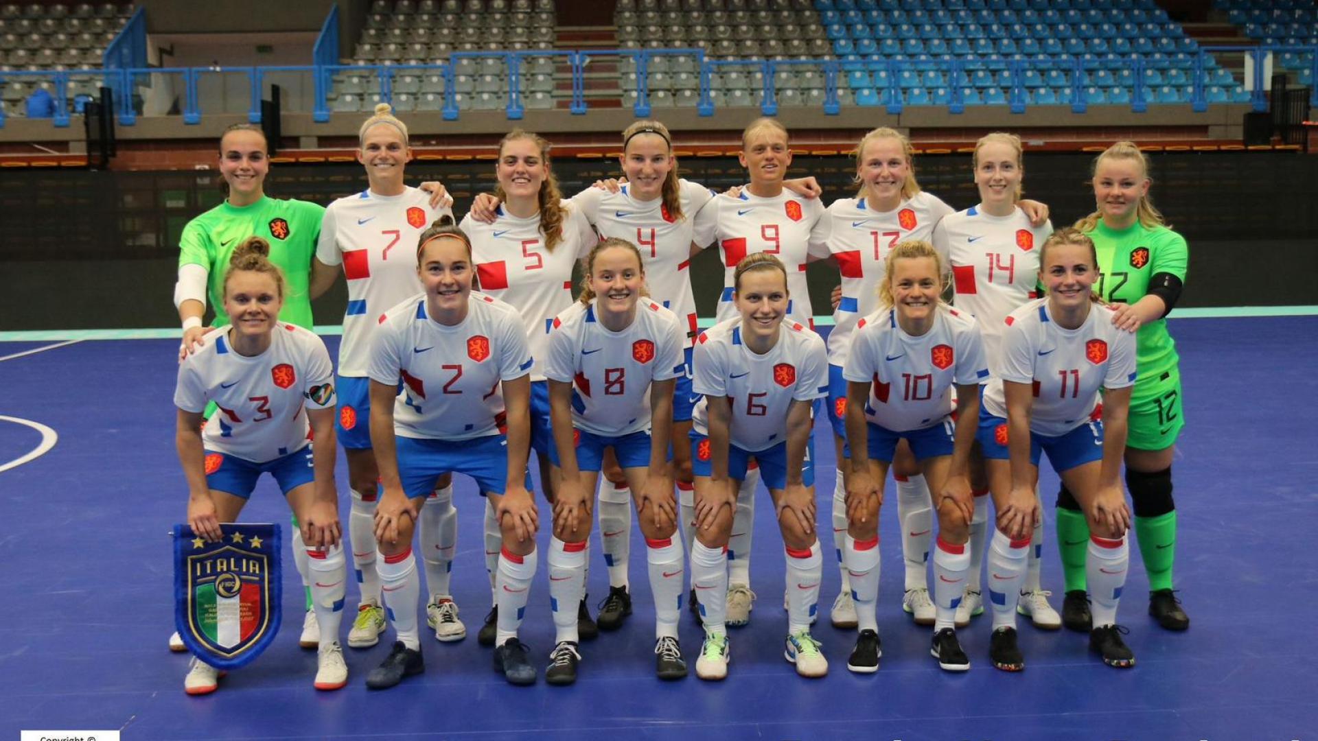 Italië te sterk voor Oranje Futsal Vrouwen in oefenduel